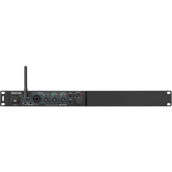 Tascam MA-BT240 240-Watt Mixing Amplifier, 1 Mic-In, 2 Line-In , Bluetooth, 240 watts (2 × 120 W)