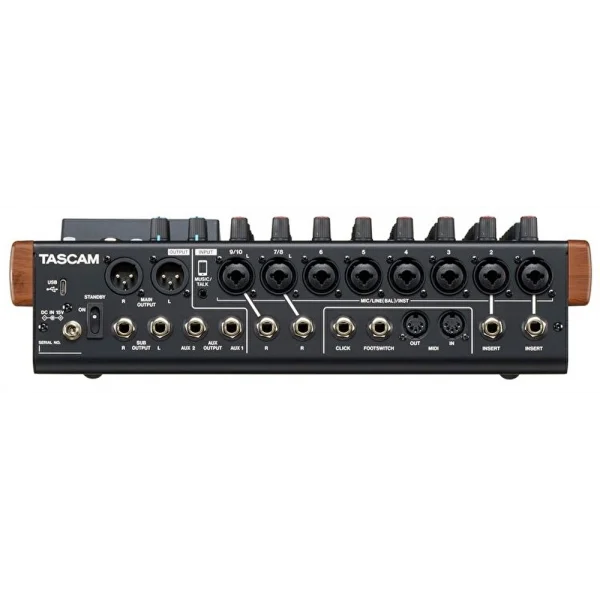 Tascam MODEL 12 10-Kanallı Dijital Recording Mixer DAW Kontrolcü, SD Kart Kaydedici