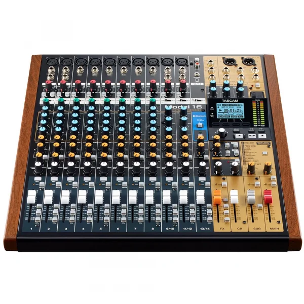 Tascam MODEL 16 10-Kanal Ses Mikseri, Ses Kartı SD Kart Kayıt