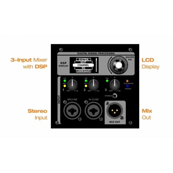 TOPP PRO KS HD15A 15 Aktif Hoparlör DSP 2000W 130-dB