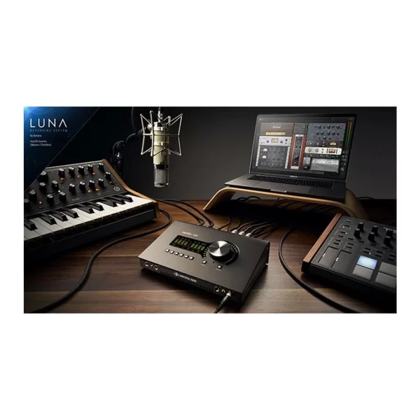 Universal Audio Apollo x4 Heritage Edition Quad Core DSP işlemcili, 16 x 8, 4 mikrofon preamp Thunderbolt 3 ses kartı - Zengin Plug-IN paketi ile birlikte (4 DSP) (Mac/PC)
