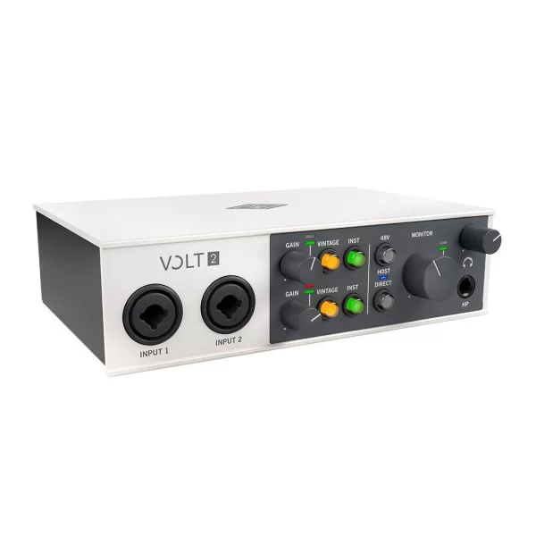 Universal Audio Volt 2 Studio Pack Yeni nesil 24-bit / 192 kHz, 2-Giriş / 2-Çıkış, 610 MicPre Modellemeli, USB-C Ses Kartı, Mikrofon ve Kulaklık paketi