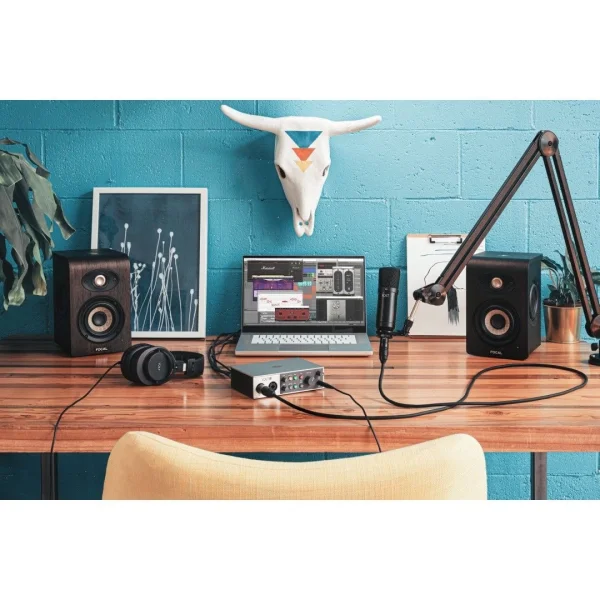 Universal Audio Volt 2 Yeni nesil 24-bit / 192 kHz, 2-Giriş / 2-Çıkış, 610 MicPre Modellemeli, USB-C Ses Kartı