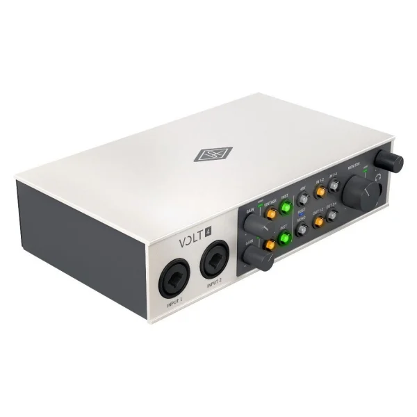 Universal Audio Volt 4 Yeni nesil 24-bit / 192 kHz, 4-Giriş / 4-Çıkış, 2 Mikrofon preamp, 610 MicPre Modellemeli, USB-C Ses Kartı