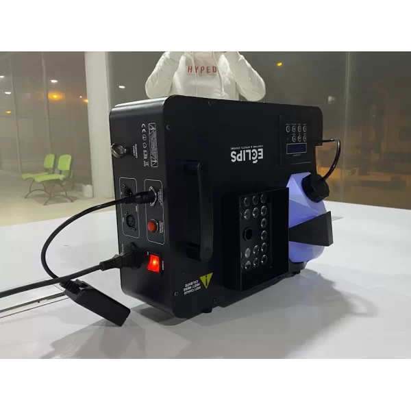 Eclips VOLCANO Ledli Sis Makinesi 1500W, 24x3W RGB led, CO2 Karbon Sis Simulasyonu 160 ml/dk