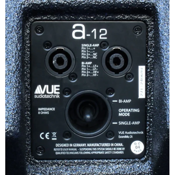 VUE audiotechnik a-10 BLACK 10 Full Range Pasif Hoparlör 450/900W