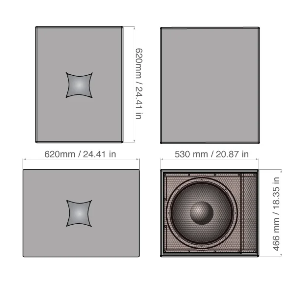 VUE audiotechnik as-115 15 Pasif Subwoofer