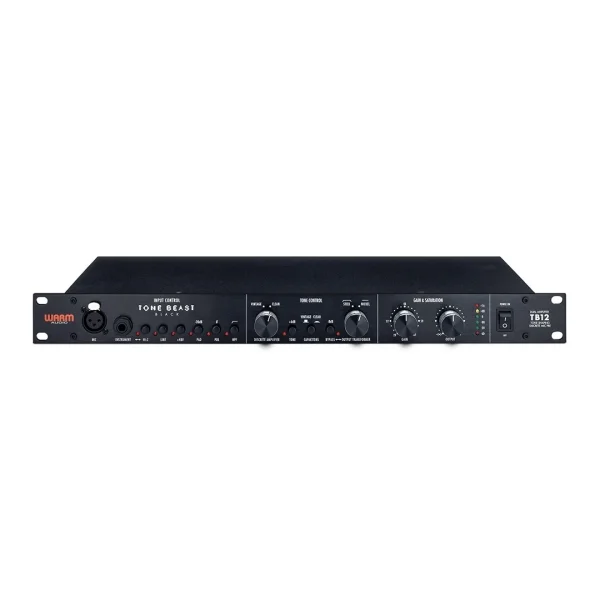 Warm Audio TB12 TONE BEAST - Black Farklı Cinemag trasformatör seçimli, ton şekillendiren profesyonel mikrofon preamp - Siyah