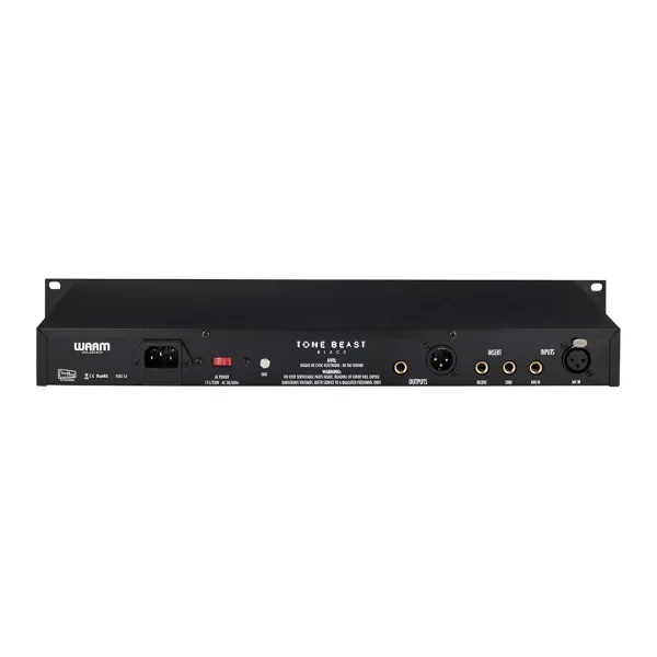 Warm Audio TB12 TONE BEAST - Black Farklı Cinemag trasformatör seçimli, ton şekillendiren profesyonel mikrofon preamp - Siyah
