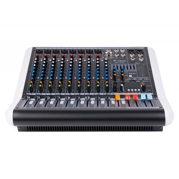 Westa WM-10PMX 10 Kanal 2x500W Power-Mixer USB / Bluetooth, 4-aux