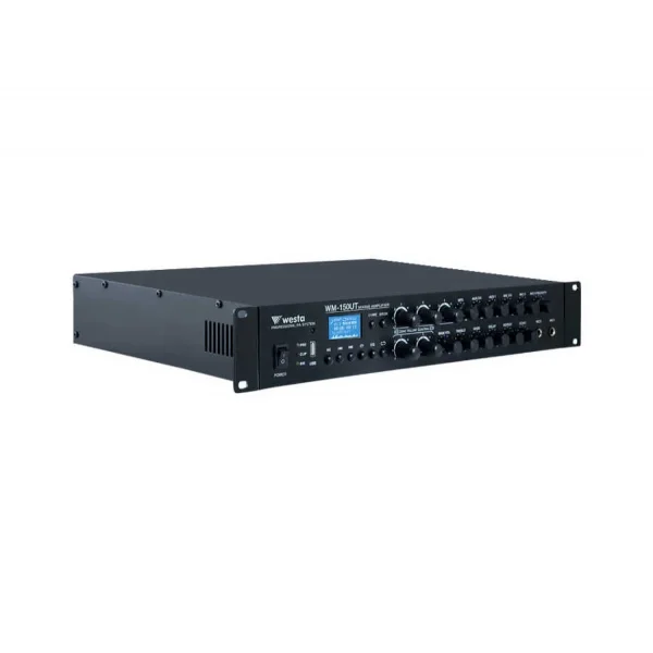 WESTA WM-150UT 150W/100V Mixer-Amplifier, 5-zone Bağımsız Ses Kontrolü Usb/Mp3/Wma