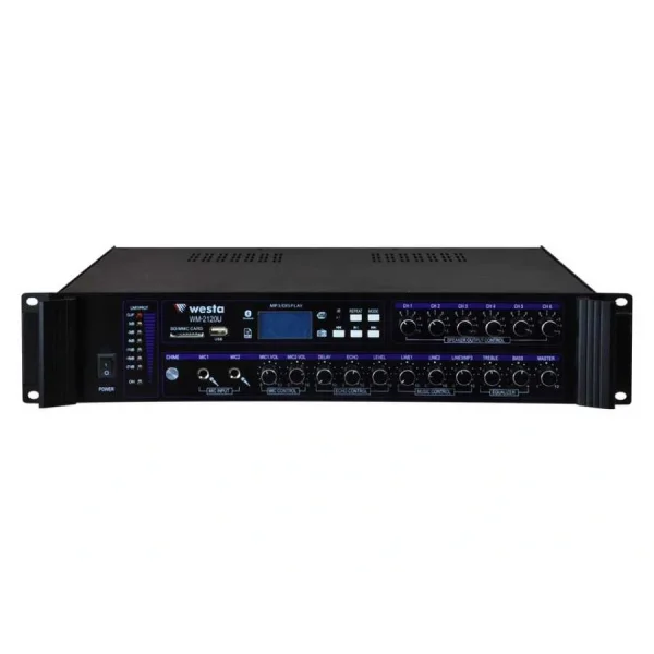 WESTA WM-2120U 120W/100V Mixer-Amplifier 6-Volüm Usb/Sd/BT/APP Player