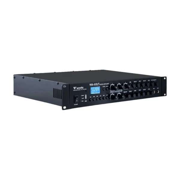 WESTA WM-450UT 450W/100V 5-zone Mikser Amfi with USB