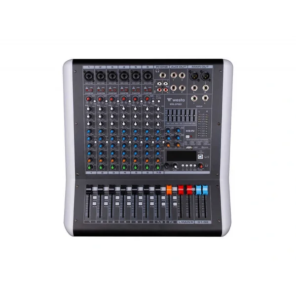 WESTA WM-8PMX 8 Kanal 2x400W Power-Mixer USB Bluetooth