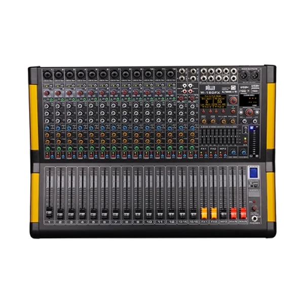Wöller W-1600FX 16 Kanal Mixer | Bluetooth | 4+2 aux | Çift Efekt