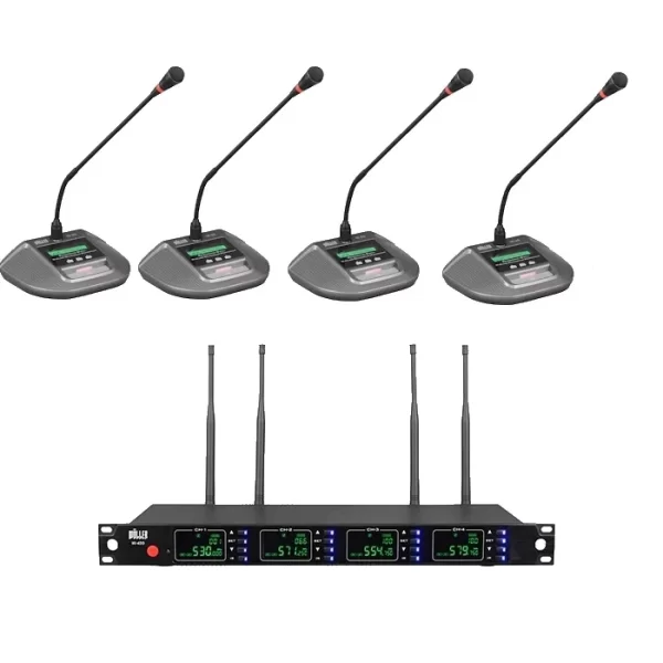 Wöller V4900 4 Masa üstü mikrofonlu kablosuz set