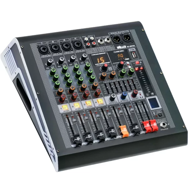 Wöller W4R700 Power-Mixer 4 Kanal 2x350W/4-ohm USB/BT