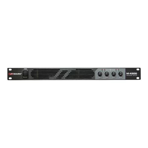 Work-Mark M-4300 Quad Power Amplifier 4x400W/4-ohm