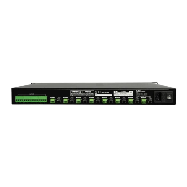 Work PA-8150 Power Amplifier 8x150W/4-ohm