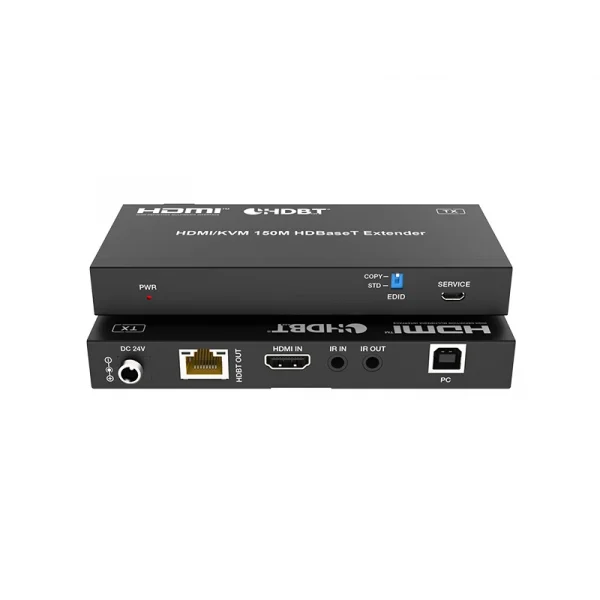 Woxcon WX-EHB150SK HDMI ve USB KVM Extender 18 Gbps HDBaseT Extender 150 Metre