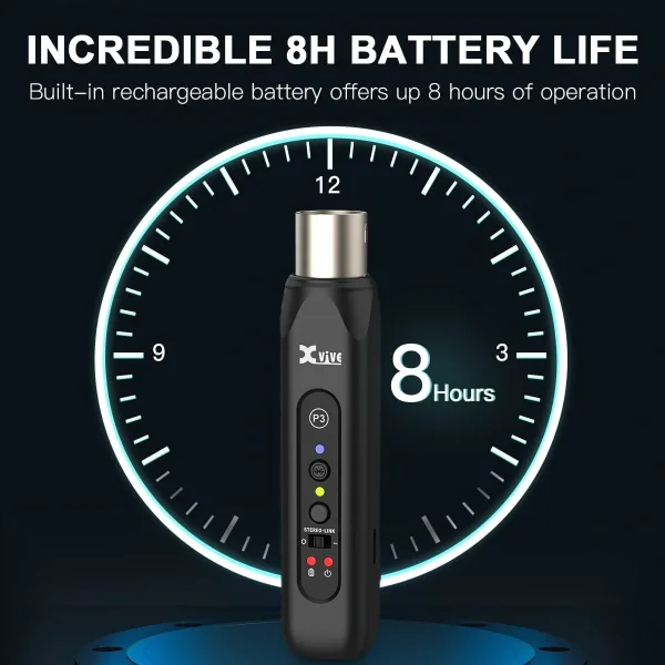 Xvive XV-P3D XLR Bağlantılı Stereo için Çift Bluetooth Adaptörü