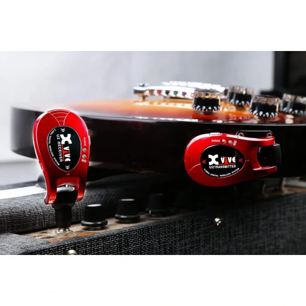 Xvive XV-U2 Kablosuz Gitar Bağlantı Sistemi - Kırmızı