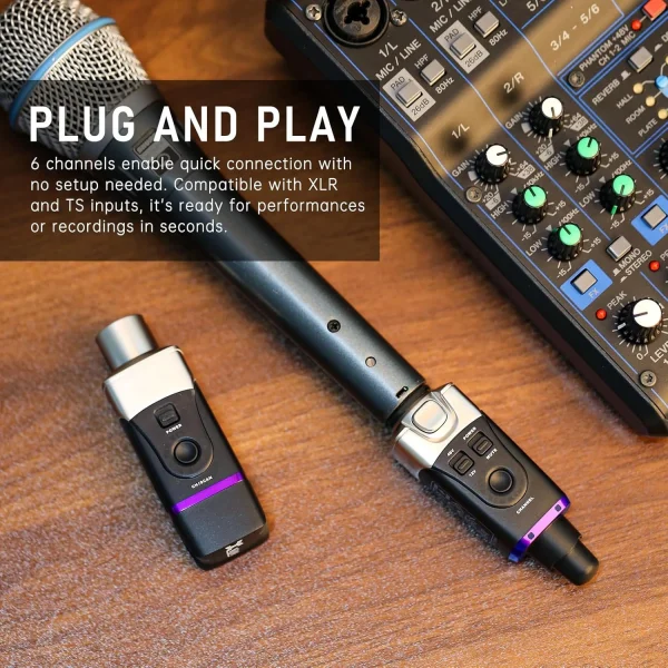 Xvive XV-U35C Kondenser Mikrofonlar için 5.8Ghz Kablosuz Bağlantı Sistemi