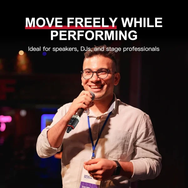 Xvive XV-U35D Kablosuz Mikrofon Sistemi - Çift Mikrofon için Alıcı + Verici Set, Kablolu Mikrofonu Kablosuza çevirici