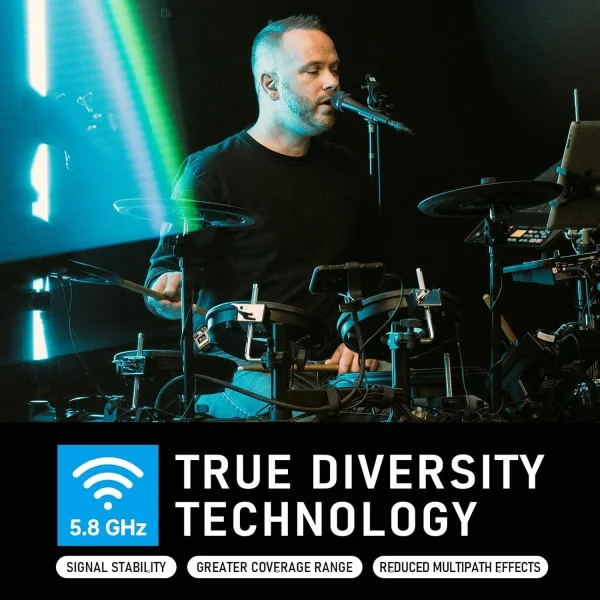 Xvive XV-U45R2 2 Alıcı + 1 Vericili Kablosuz In-Ear Monitör Sistemi