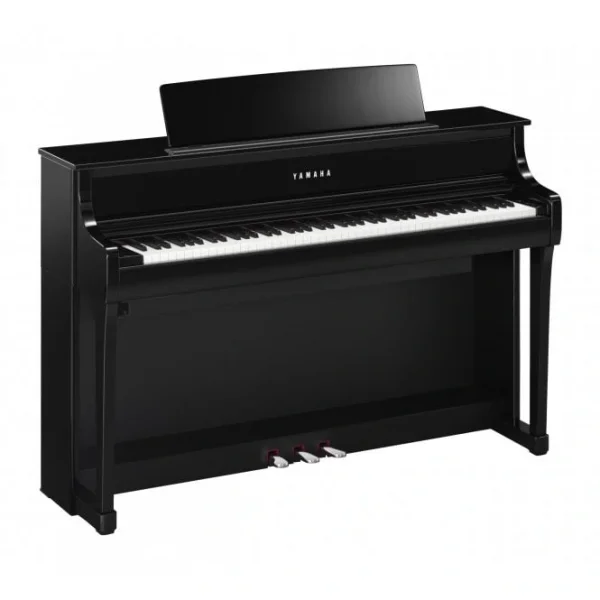Yamaha Clavinova CLP875PE Dijital Piyano, Parlak Siyah