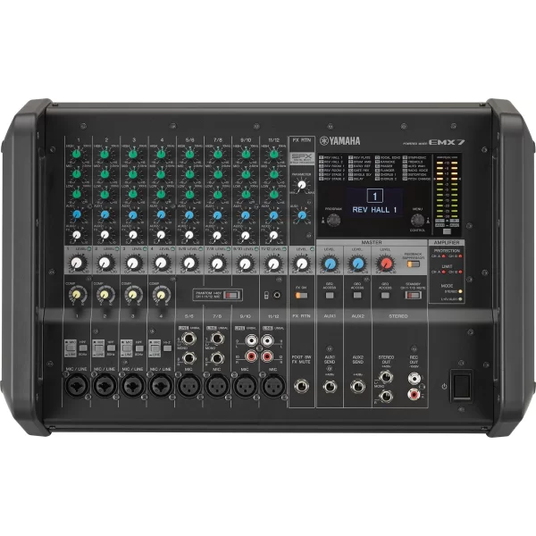 Yamaha EMX7 2x710W 12 input Küp Power Mixer