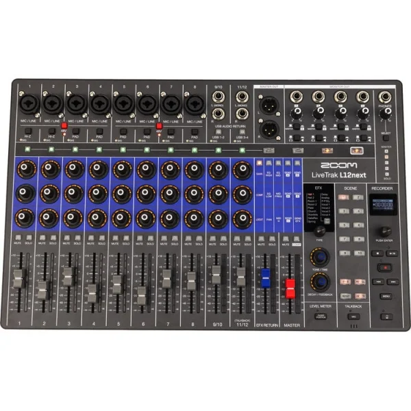 Zoom LiveTrak L12next Dijital Mikser & Multi-Track Recorder