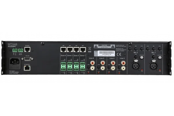 Audac MTX48 4-zone audio matrix