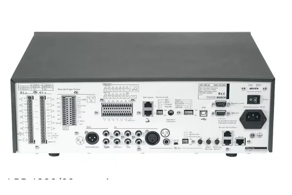 Bosch LBB1990/00 Mixer Amp 240W/100V 6-zone Acil Anons + Mesaj (EN54‑16)