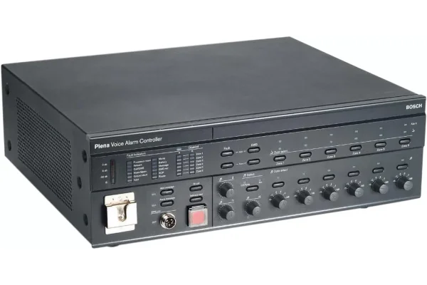 Bosch LBB1990/00 Mixer Amp 240W/100V 6-zone Acil Anons + Mesaj (EN54‑16)