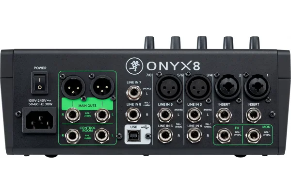 Mackie Onyx8 8-Kanal Analog Mikser (Multi-Track USB)