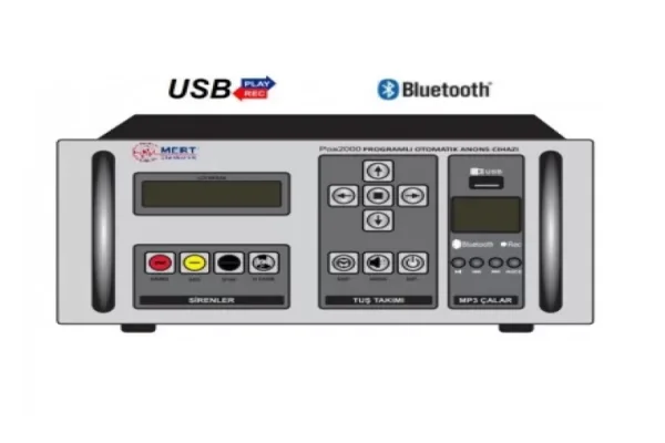 POA2000 Fabrika Zil Saati | Dijital Programlı Otomatik Anons ve Zil Saatı