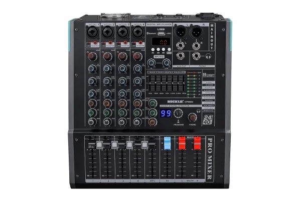 Machtig GPM604 Power mixer 4 Kanal 2x250W USB, EFX, Kayıt, Bluetooth
