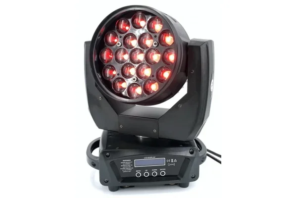 QUBE RAIZER 19QZ 19x15W Led Wash Moving Head RGBW 4 in 1