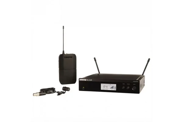 SHURE BLX14RE/W85 Tek Yaka Kablosuz Mikrofon Seti, Rack Montaj Kit Dahildir.