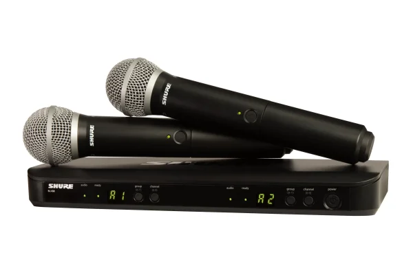 SHURE BLX288E/PG58 Çift El Kablosuz Mikrofon Seti