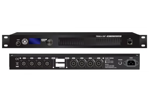 TOPP PRO TD500.4 DSP Power Amfi 4x500W /4-ohm