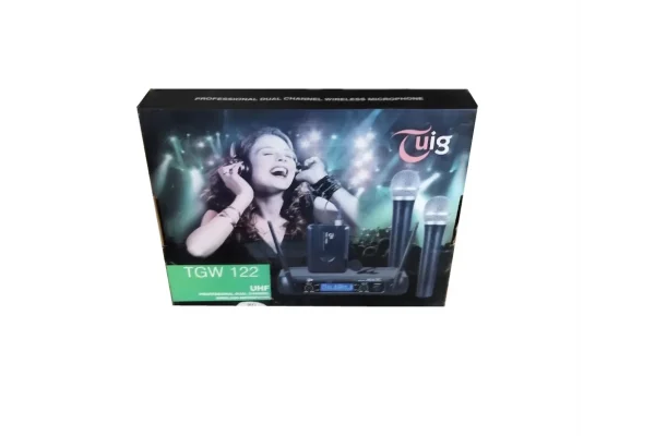 Tuig TGW-122 Çift Yaka Kablosuz Mikrofon Seti