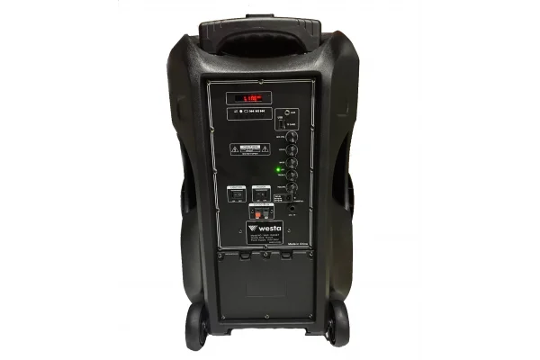 WESTA WAP-15503 ET 15 Bataryalı Portatif Hoparlör, MP3/USB/SD/Bluetooth, 1EL+1Headset mikrofonlu, 300W