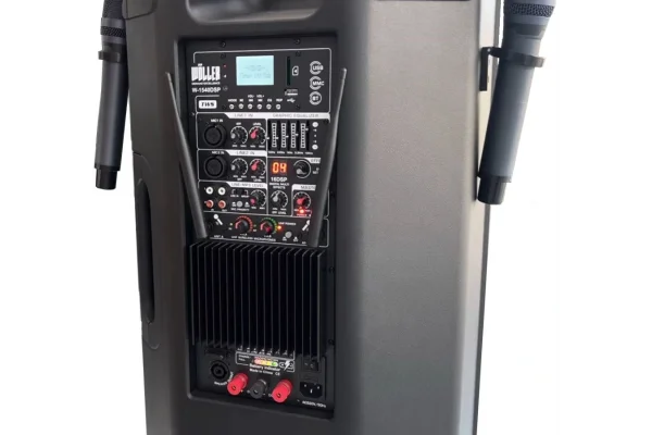 Wöller W-1540 DSP 15 Taşınabilir Ses Sistemi | 400W Hoparlör | Çift El Kablosuz Mikrofonlu | USB, Bluetooth
