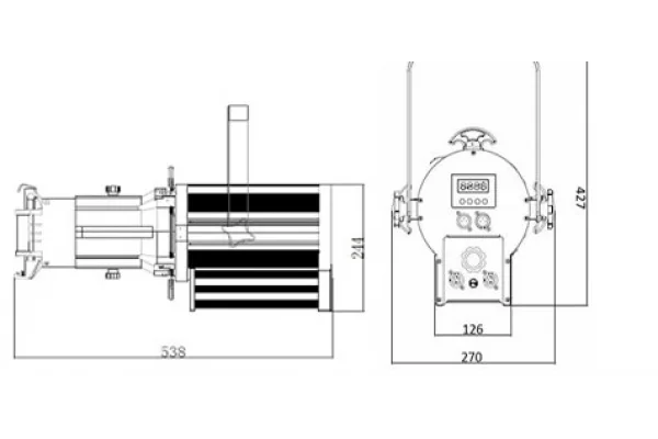 SSP SOLAR PRF250WW 26° Sabit Lensli Led Profil Spot 3200K