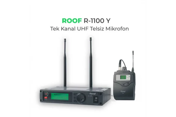 ROOF R-1100 Yaka tip Kablosuz Mikrofon Seti, Güncel 5G uyumlu, PRO MODEL