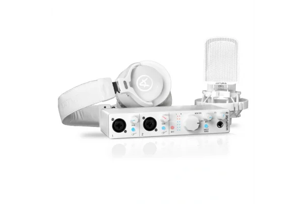 Arturia MiniFuse Recording Pack MiniFuse 2, CM1 cardioid mikrofon ve EF1 Kulaklıktan oluşan kayıt seti