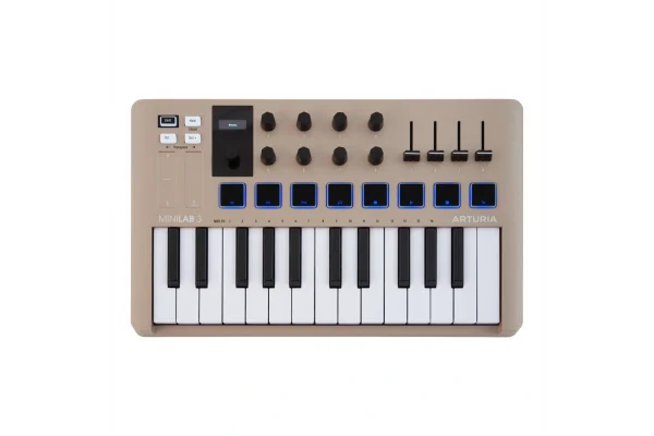 Arturia MiniLab 3 Champagne USB MIDI Controller Limited Edition