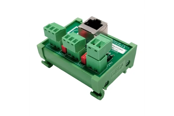 Audac ARJ12P Junction box - RJ45 to 2 x 3-pin terminal block